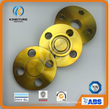 ASME B16.5 A105 Carbon Steel Blind Flange Forged Flange with Yellow Coating (KT0214)